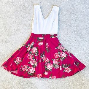 Floral Pink Dress Buttery Soft Tank Sleeveless